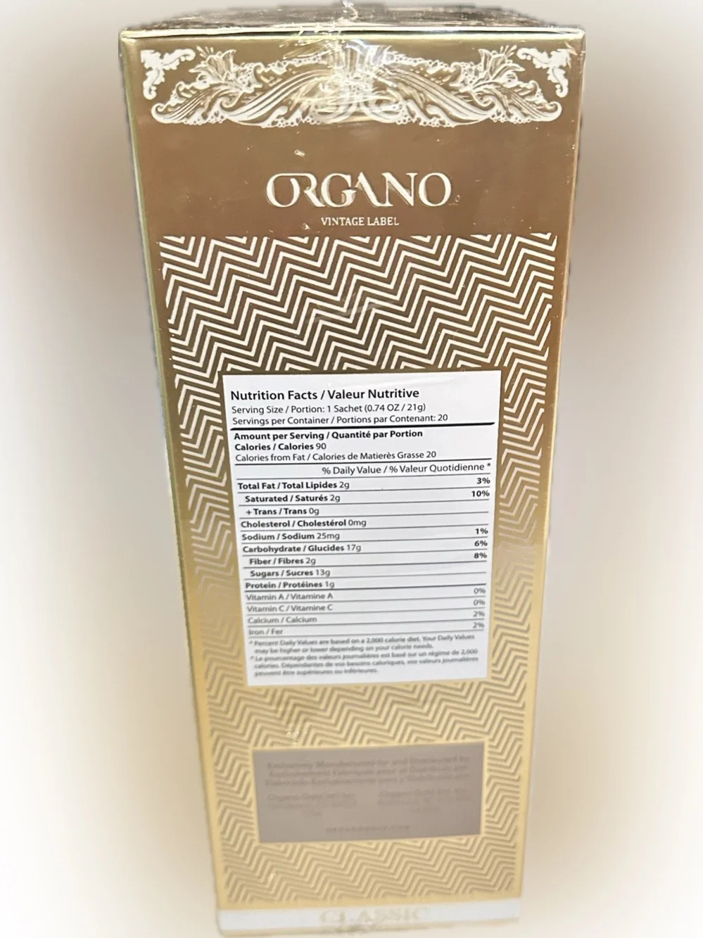 2021 INSTANT PREMIUM LATTE MIX 20 SACHETS COFFEE JAVA HOT DRINK BEVERAGE SEALED